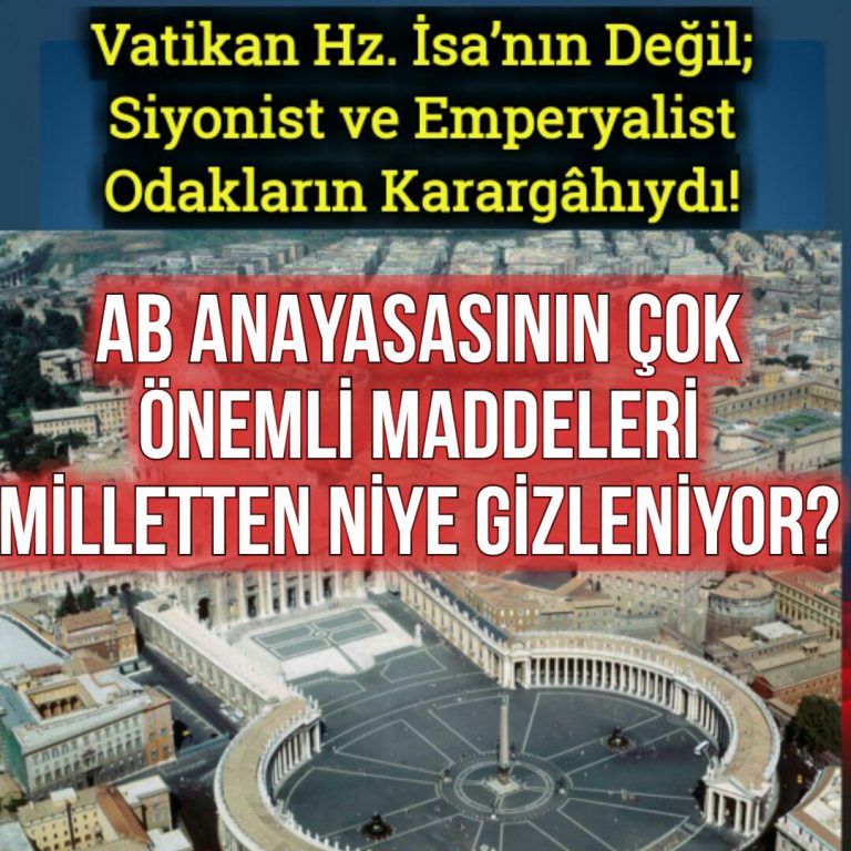 AB ANAYASASININ ÇOK ÖNEMLİ MADDELERİ MİLLETTEN NİYE GİZLENİYOR?___