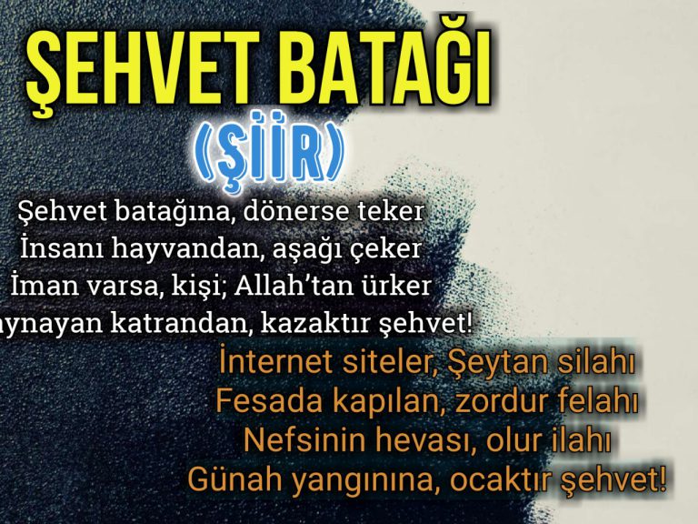 ŞEHVET BATAĞI  (Şiir)