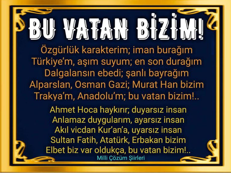 BU VATAN BİZİM! (ŞİİR) __!!