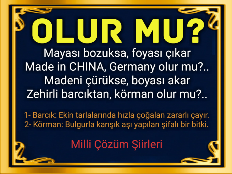 OLUR MU? (ŞİİR)