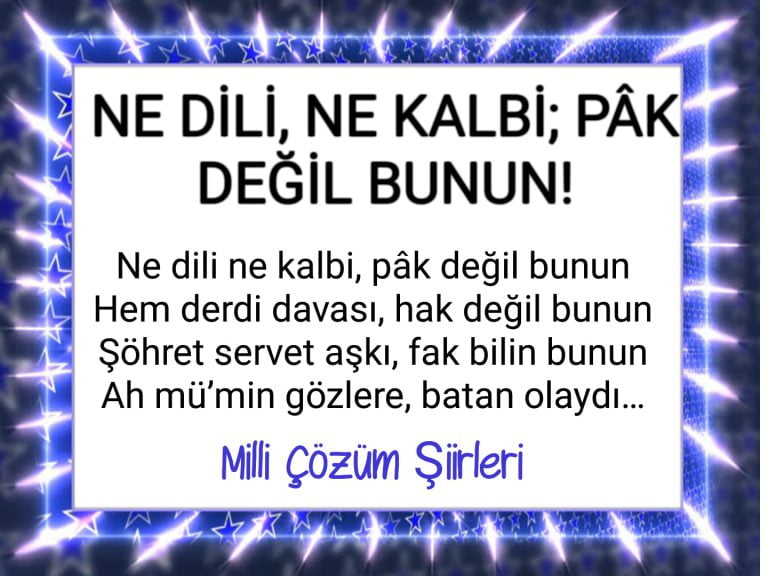 NE DİLİ